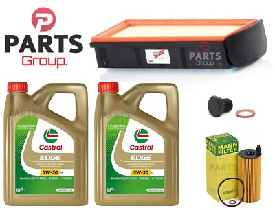 FOR BMW 740D F01 MANN-FILTER SERVICE KIT 8L CASTROL LL & MANN OIL AIR FILTER KIT