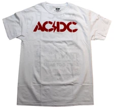 AC/DC Men's High Voltage Album And Song Titles Front Back Design Shirt New M