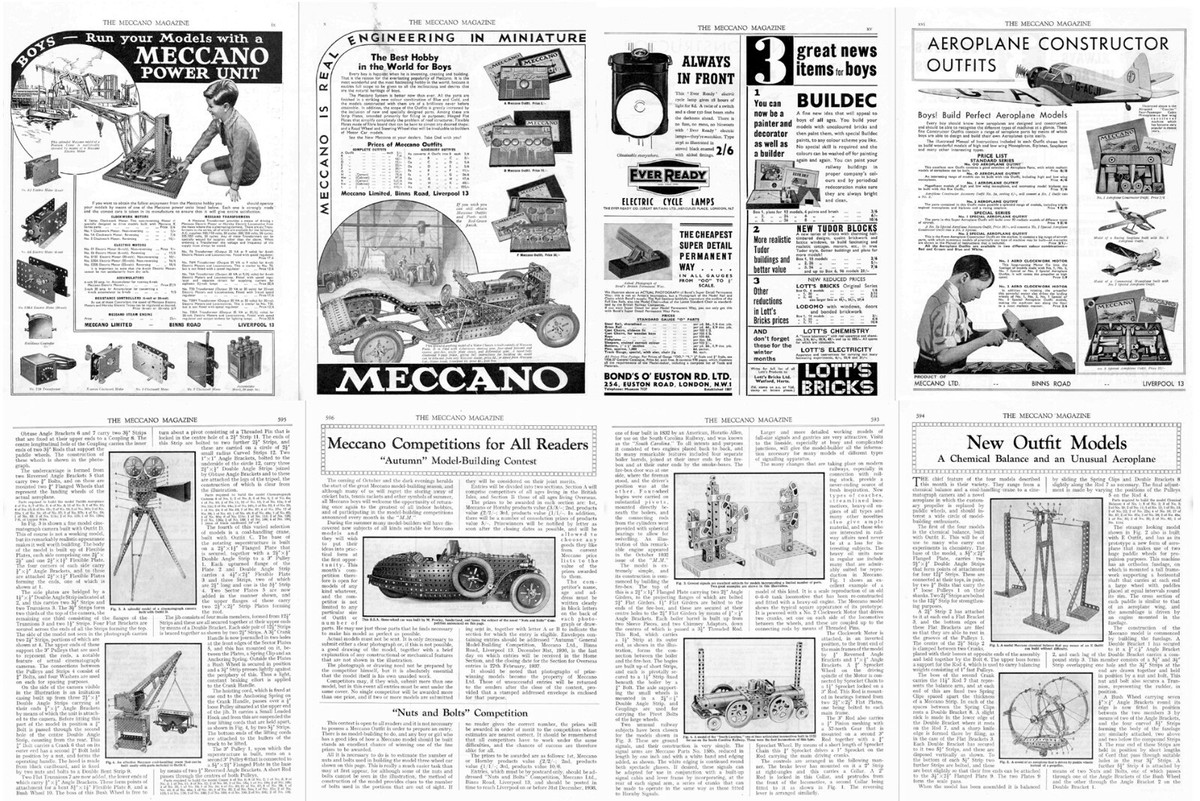 MECCANO MAGAZINE 1960 12冊セット Original Vintage Meccano