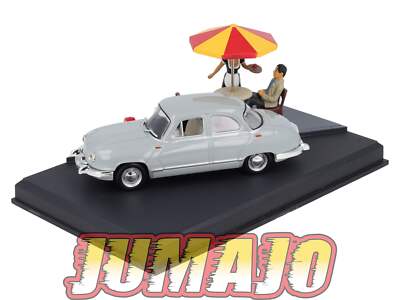 NB6 car IXO 1/43 Diorama blue road PANHARD Dyna Z the stop at the cafe