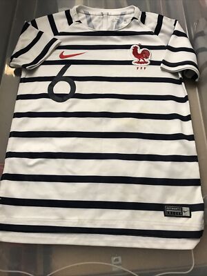 Nike France Pre-Match Striped Jersey 2018-19 Kids Size Small | eBay