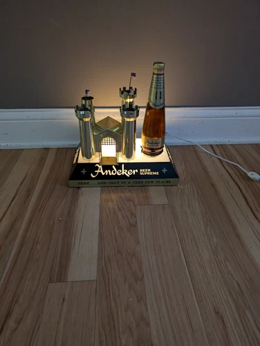Vintage Andeker Beer Castle Lighted Sign Bar Signs Pabst PBR Rare READ!