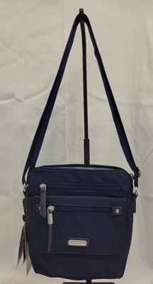Baggallini Essential Crossbody Bag Navy Blue Travel Purse
