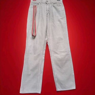 ''MUSTANG'' CORDHOSE M/L ELFENBEINFARBEN ORIGINAL VINTAGE!! NEUWERTIG