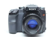 Sony Alpha A100 10.2MP Digital SLR Camera W/Minolta 50mm 1.7 Lens