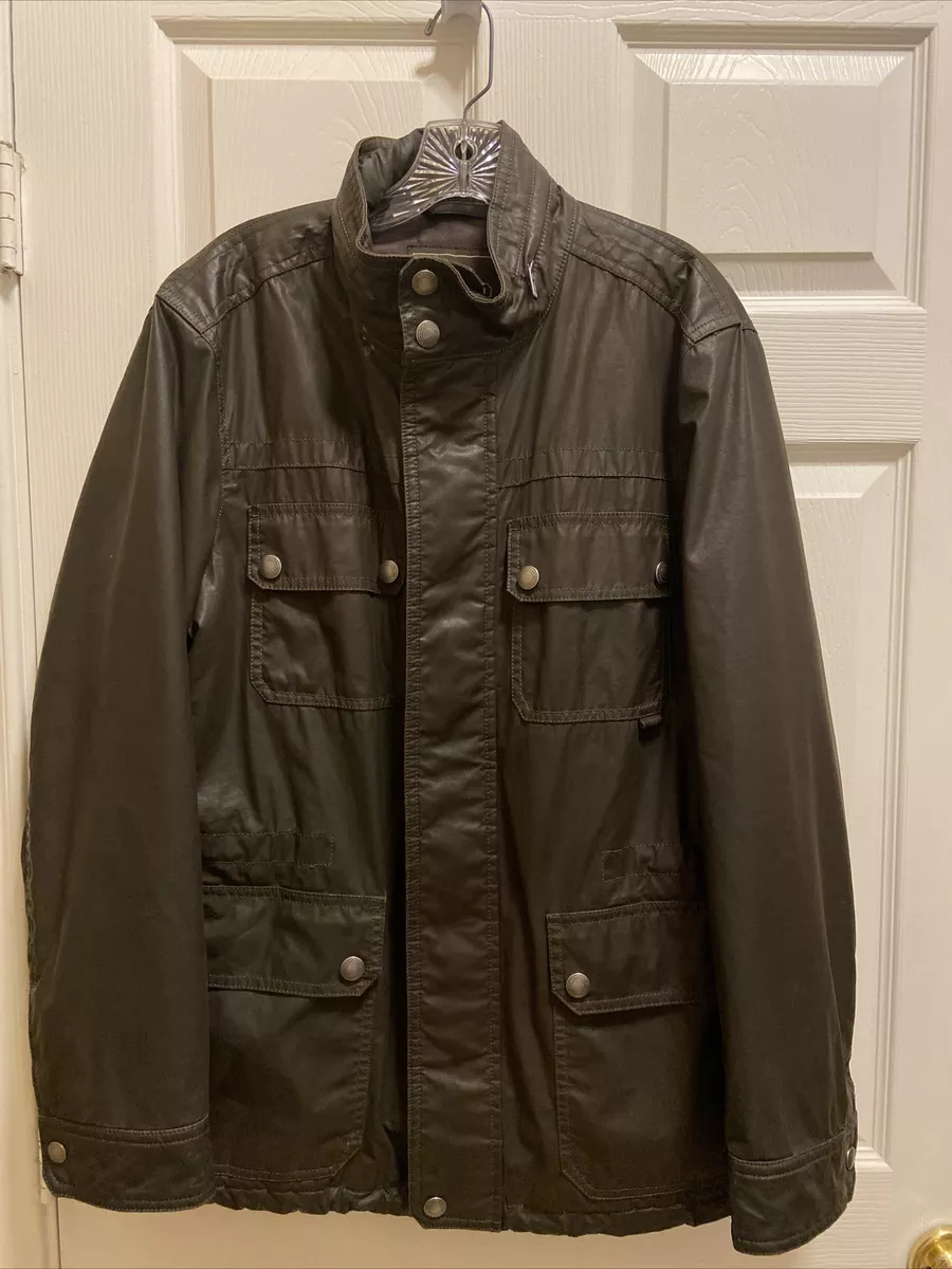 COACH Men s Fatigue Brown Military Rain Jacket Size M eBay