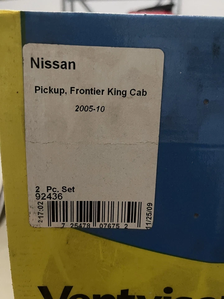 Deflector de ventana lateral-ventilador deflector 2 piezas Delantero para Nissan Frontier 05-19 Foto 2 de 2