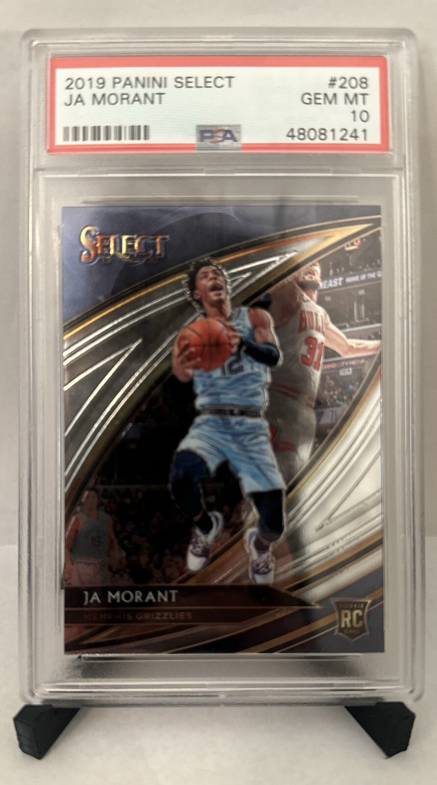 2019-20 Panini Select Courtside Ja Morant Rookie RC #208 PSA 10 GEM MINT 💎