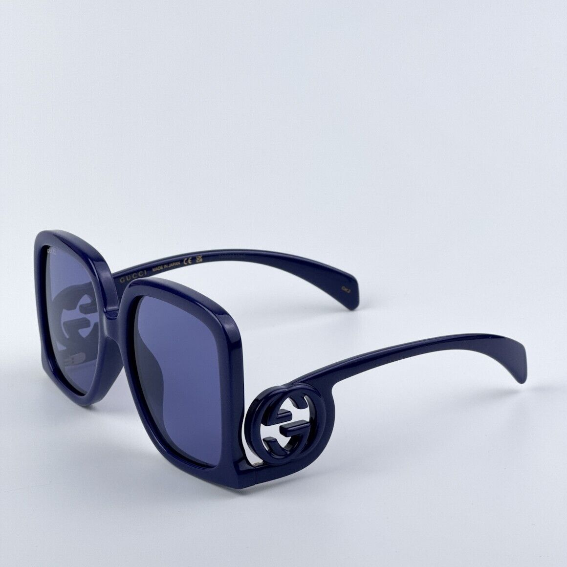 NEW Gucci GG1326S 006 Violet Silver Mirror Oversized Square NEW Gucci GG1326S 006 Violet Silver Mirror Oversized Square