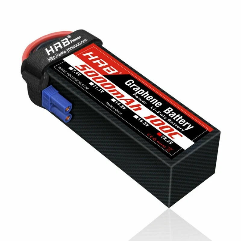 2pcs 6S Lipo Akku 22,2V 5000mAh EC5 für RC Hubschrauber Flugzeug Auto-AKKU LKW - Bild 2 von 4