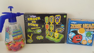 Smiggle Wasserballon BLAST #knock Em Down Spiel # Zone Kopf Ziel Spiel NEU