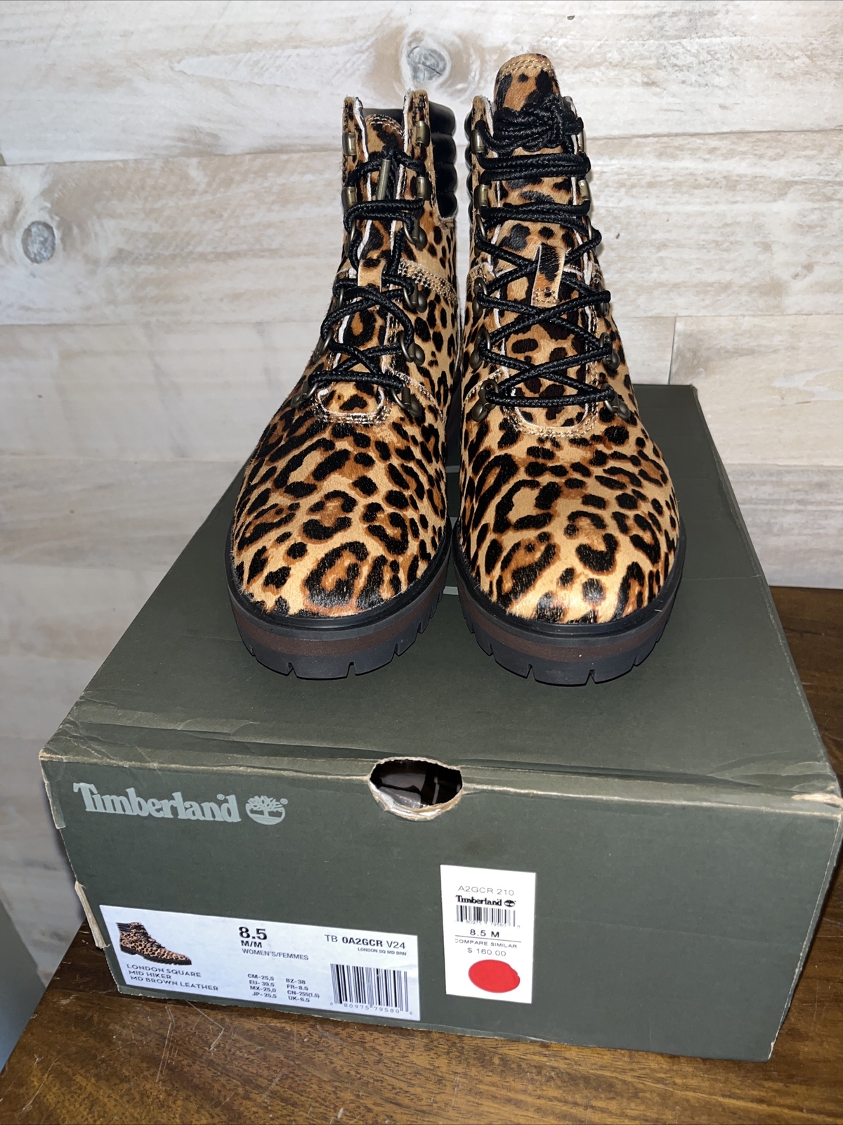 London Square Cheetah Print Calf Hair 
