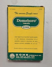 VINTAGE DOMEBORO  Box with- 5 Tablets DOME