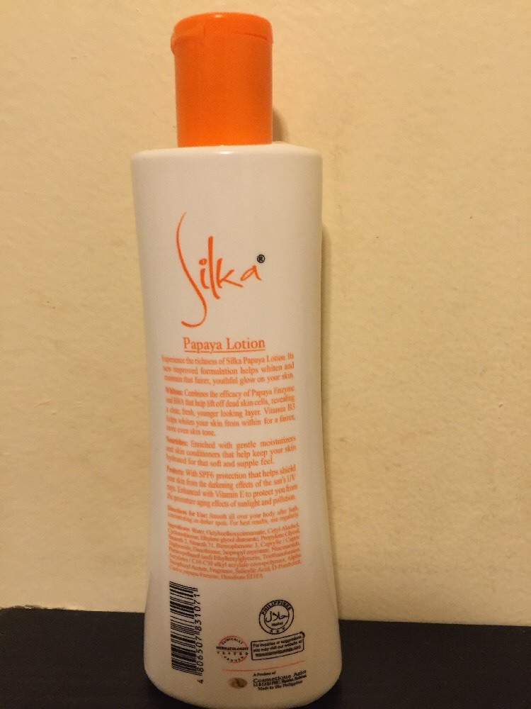 Silka Whitening Lotion Papaya　300g 4set Silka - Lotion - Green Papaya - SPF10 - 300 ML – Sukli