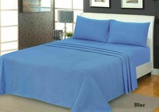 Thermal Flannelette Soft Cosy Brushed 100% Cotton Fitted Sheet 32cm Extra Deep