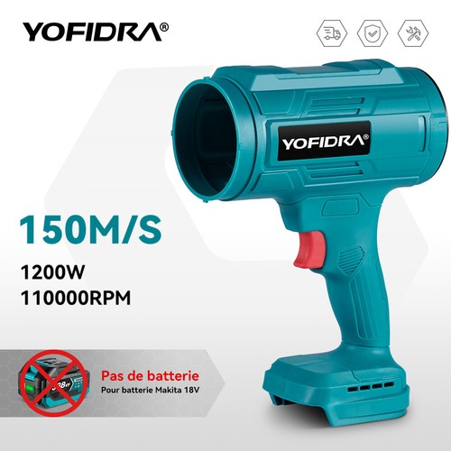 Turbo Fan Ventilateur sans fil souffleur d'air électrique pour batterie Makita - Photo 2/15