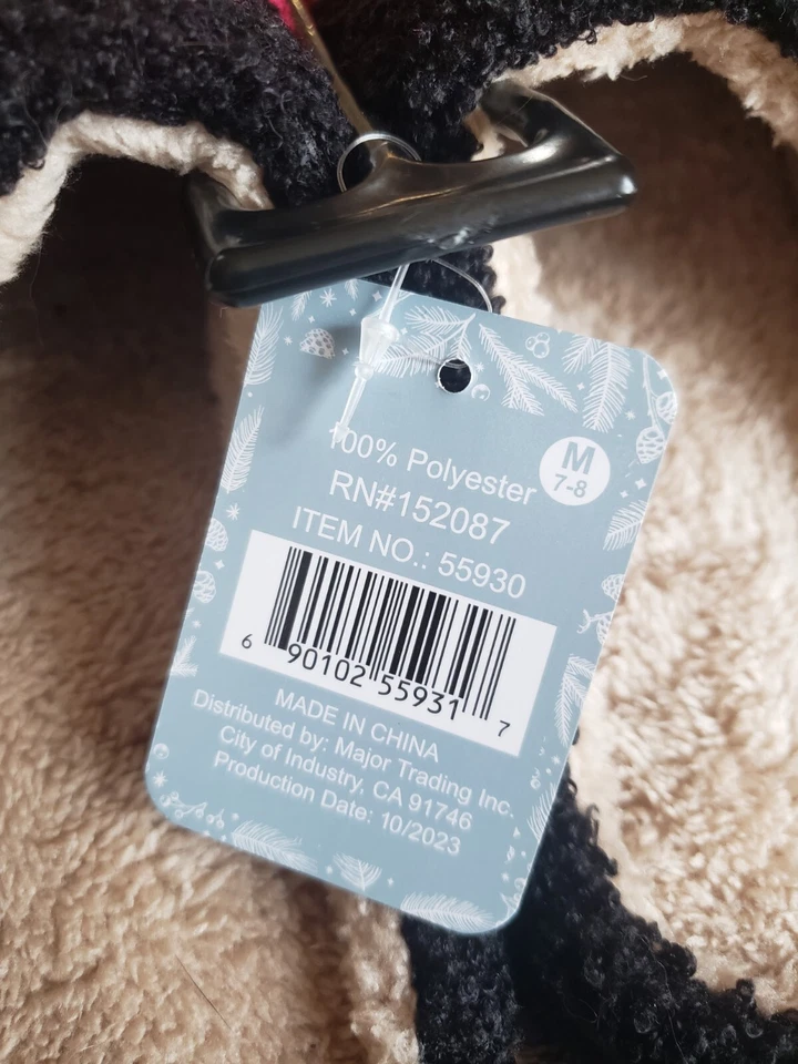 Zapatillas sherpa emoji rosa y negro Foto 3 de 4