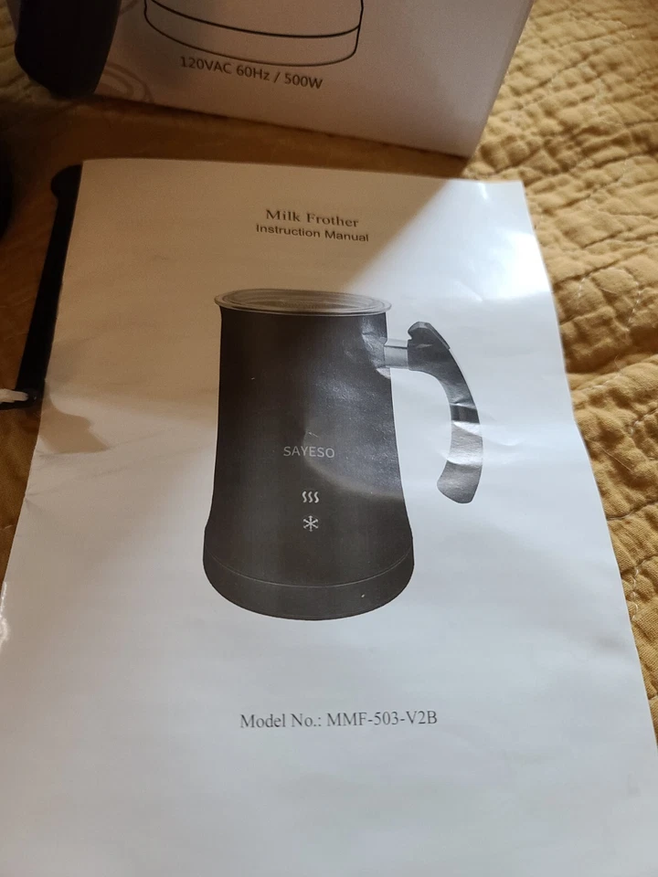 SAYESO MMF-503-V2B Milk Frother black tested - Image 2 of 4
