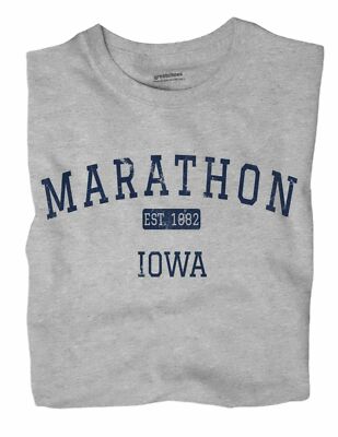 Marathon Iowa IA T-Shirt EST