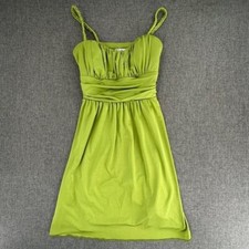 Speechless Cocktail Dress Bright Green Party Wear Spaghetti Braided Straps Smal