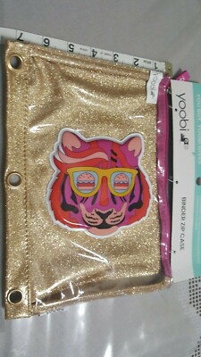 BINDER PEN/MARKER CASE  W ZIPPER YOOBI NEW FREE DELIVERY
