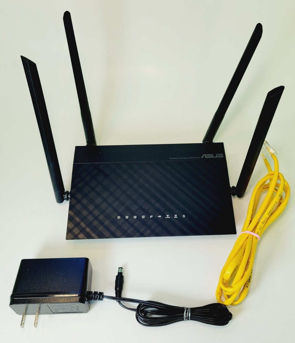 ASUS RT-AC1200 Wireless Dual Band Router Bundle with Power Adapter