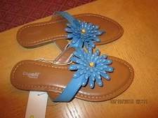 CAPELLI NEW YORK BLUE FLOWER SIZE 6 SANDAL NEW NO BOX