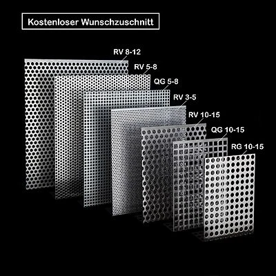 Große Auswahl von Lochblechen aus Aluminium,Stahl Verzinkt,Edelstahl - Bild 1 von 4