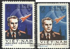 Vietnam 181-182 neuf 1961 2. monde spatial via g. titov