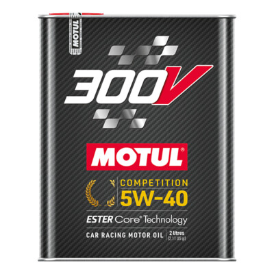 Motul 300V Competition 5W40 2 Liter 300V 2023 NEW Power 5W-40 110817 Race Oil