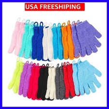 30 Pcs Exfoliating Gloves for Shower, 15 Colors Body Exfoliator Glove with Ha...