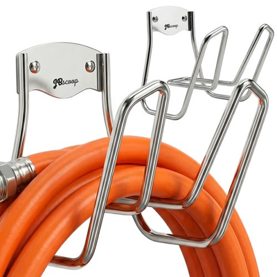 #ad JBscoop Garden Hose Holder 2 Sets Wall Mount for Water Hose and Extension Cords $178.45