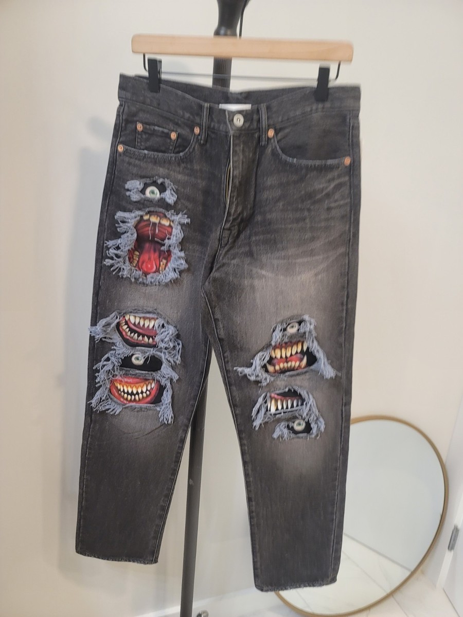 user様 DOUBLET Recycled Monster Repair Jeans NWT Made In Japan Sz Med
