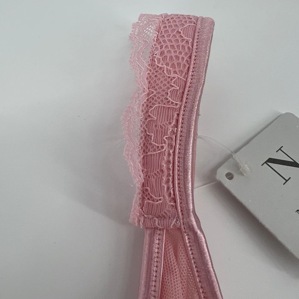 Natori 34DD Pink Lace Bra 1336104 Underwire Sheer Mesh Sexy Romantic NWT - Image 4 of 4