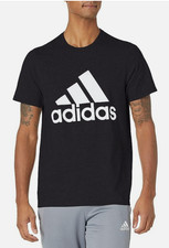 BRAND NEW Adidas Men's Basic BOS Tee 3 Stripes - BLACK in a SIZE MEDIUM