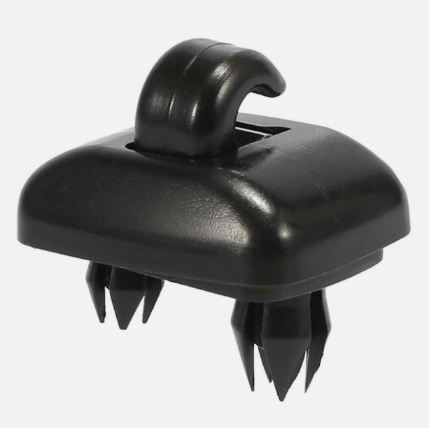 2X Sun Visor Black Clip Holder Hooks for Audi A3 S3 A4 S4 A5 S5 Q3 Q5 8U0857562A