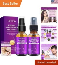 Rosemary Oil Hair Growth Serum W/Rosemary Water  Rice Water Spray Hair Growt...