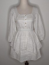 NWOT ASTR The Label Women's White/Eyelet Dress Size XS