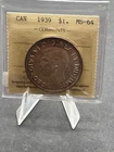 1939 Canada $1 ICCS Graded MS-64