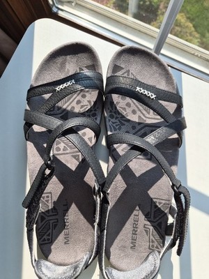Women's Merrell Black Paloma Performance Footwear Sandals, Excellent Condition