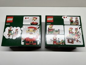 LEGO Holiday  Santa Claus 40206  and Christmas Elves 40205 Brand New / Sealed