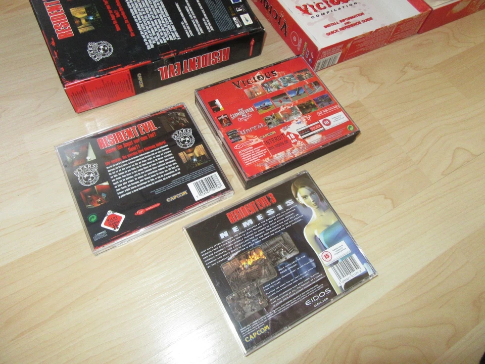 RESIDENT EVIL 1 , 2 und 3 CAPCOM PC CD-ROM 1997 1999 2000 – 2 BIG BOX en - Bild 3 von 4
