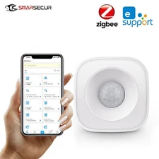 ZigBee PIR Motion Sensor 120° Wireless Infrared Detector Security Burglar Alarm