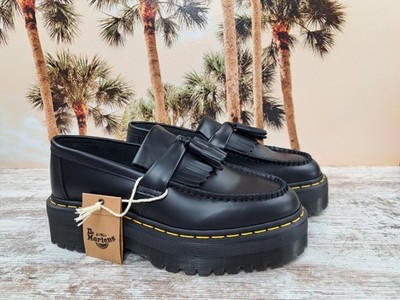 Dr. Martens Adrian V Quad Mono Platform Tassel Leather Black Dr. Martens Adrian V Quad Mono Platform Tassel Leather Black