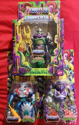 Mattel Turtles of Grayskull Action Figure Masters of the Universe x TMNT 3 PIECE