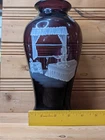 Fenton Art Glass Limited Edition, #211/1850, Mary Gregory Style Amethyst Vase