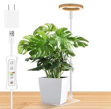 LED Grow Light for Indoor Plants Full Spectrum, Adjustable Height, Timer