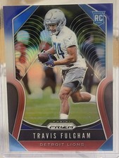 2019 Panini Prizm #359 Travis Fulgham Rookie Red White Blue Prizm Lions Eagles