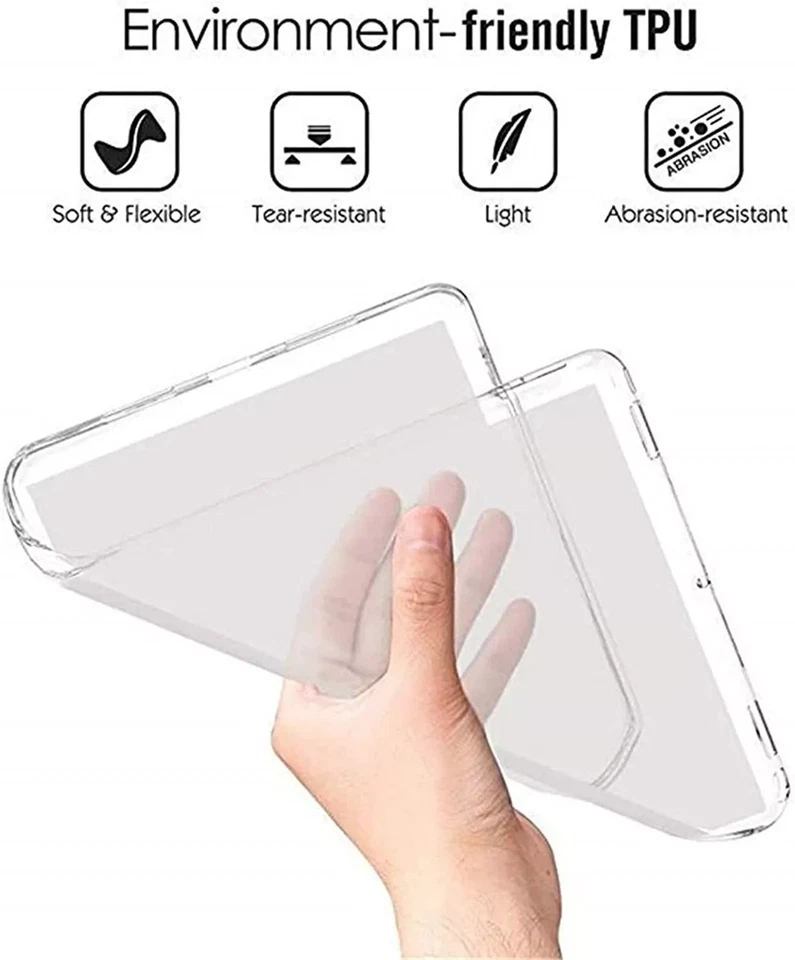 For Samsung Galaxy Tab A8 S7 S8 T515 T830 T560 Case Clear Shockproof Tablet Gel - Image 4 of 4