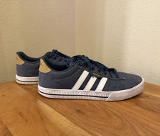 adidas Blue White Tan Athletic Sneaker Low To...